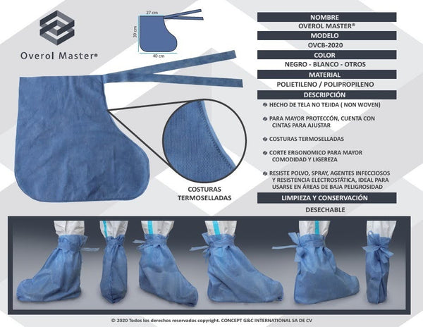 Bota Quirúrgica Desechable (25 pares) – Overol Master®