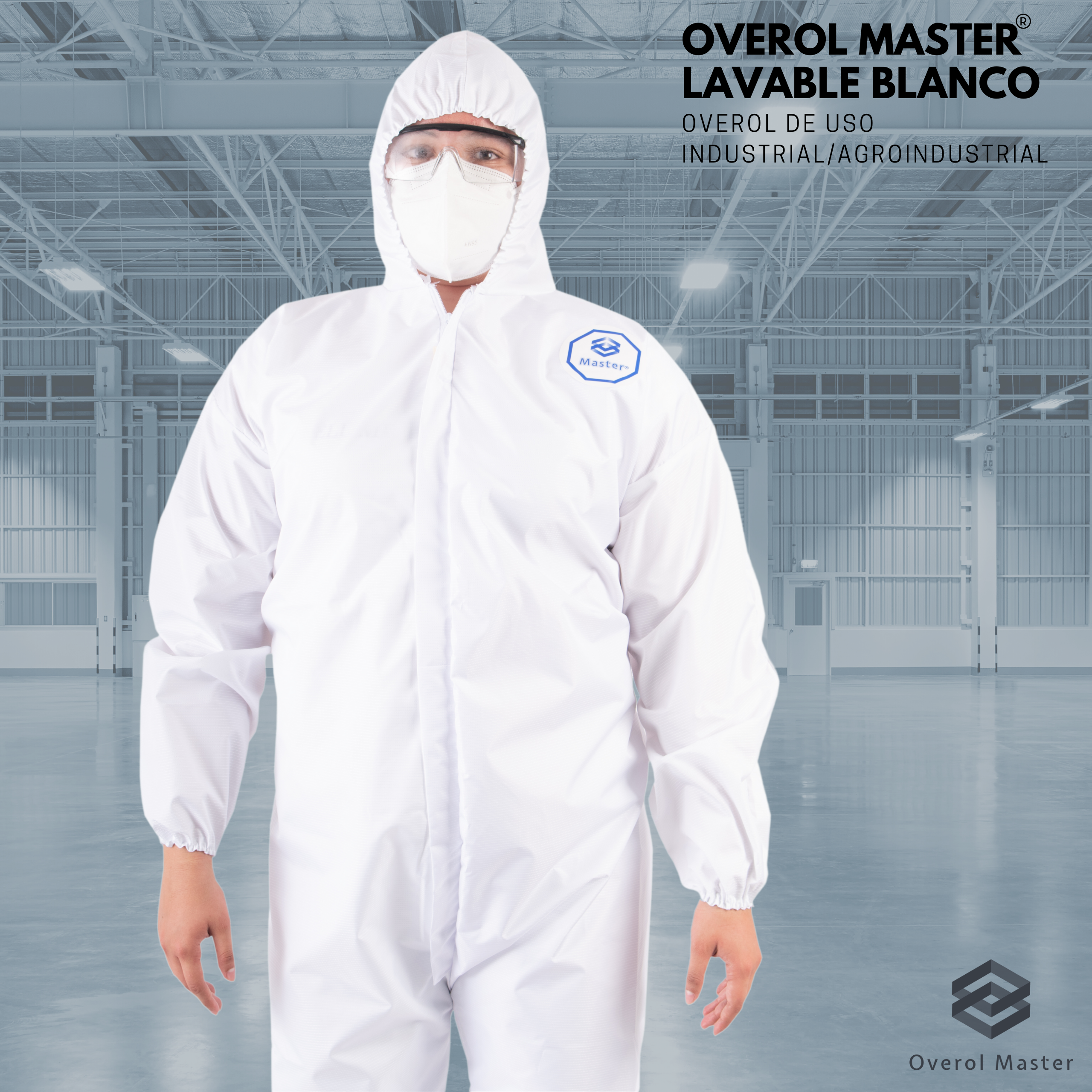Overol Master Lavable Blanco