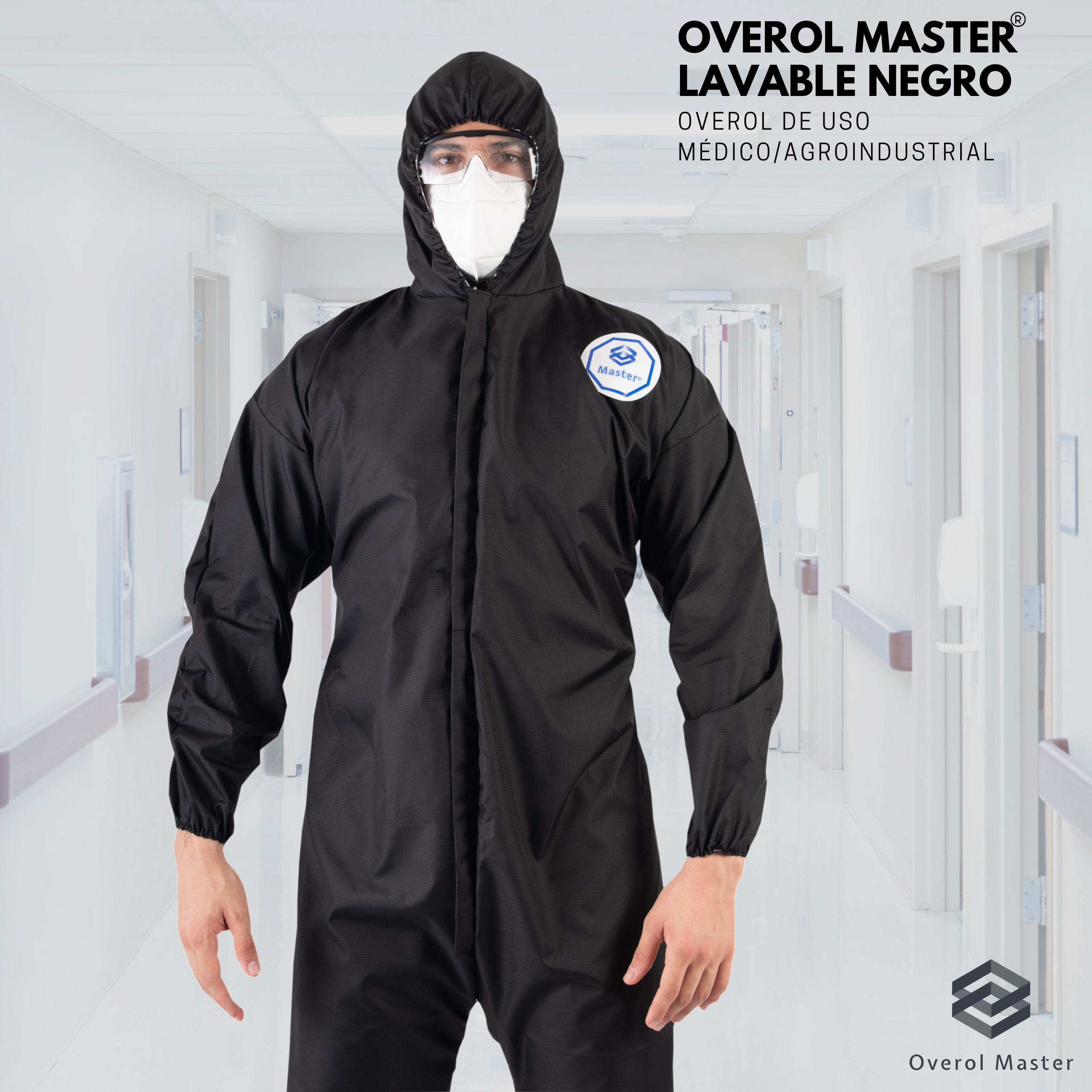 Overol Master Lavable Negro