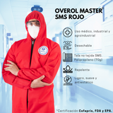 Overol Master Polipropileno Rojo