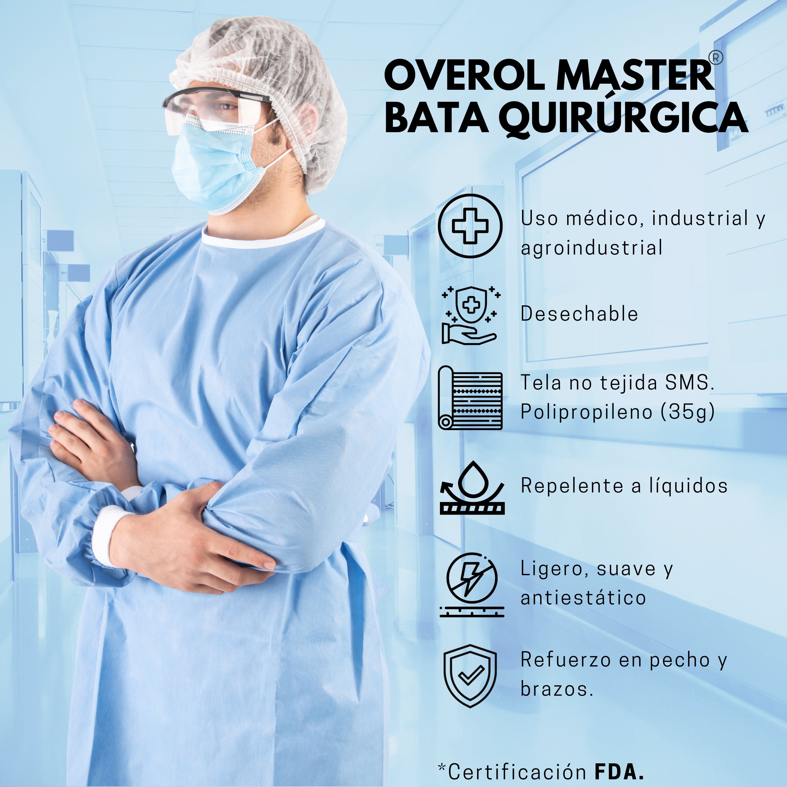 Batas de cirugia discount desechables