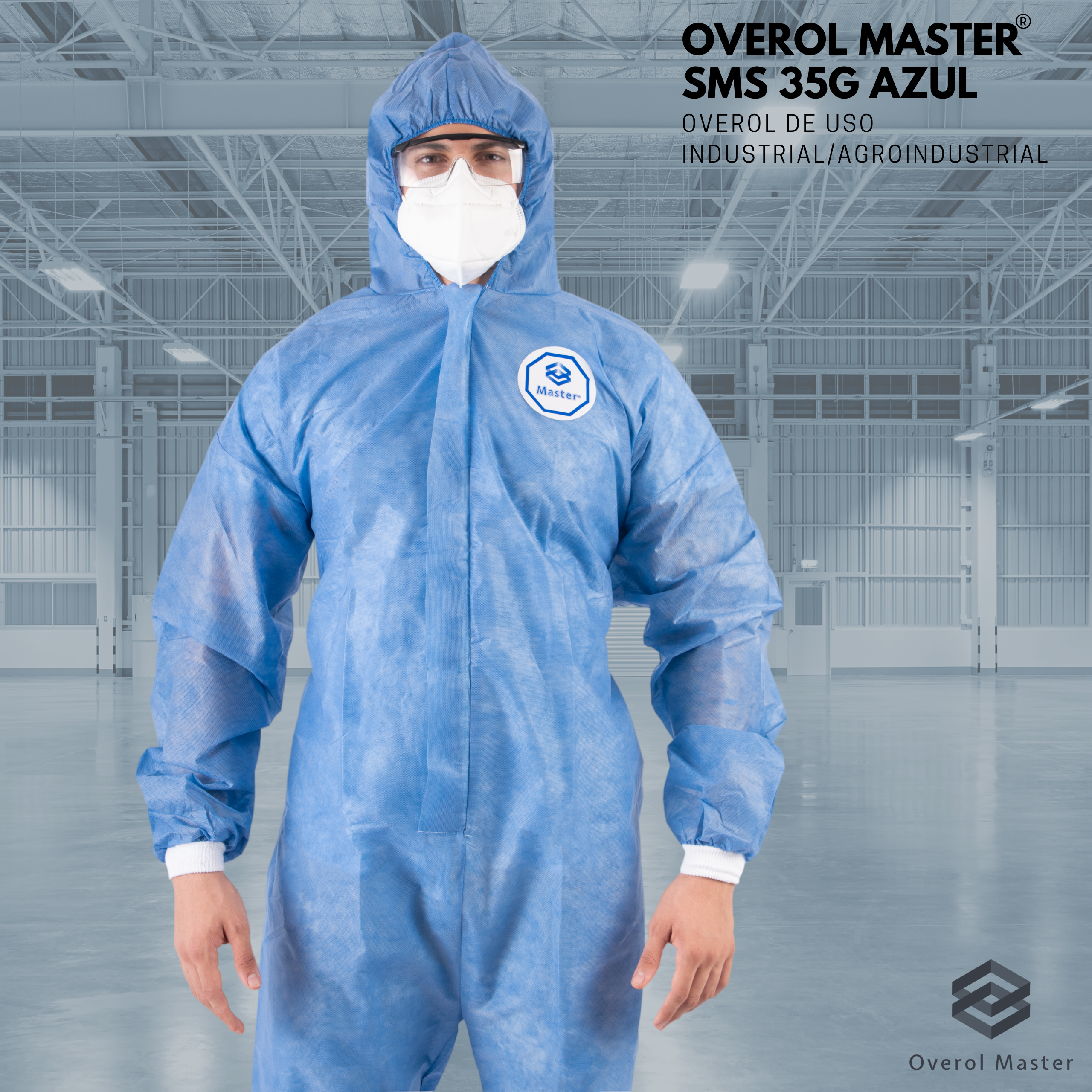 Overol Master Desechable SMS de 35g Azul