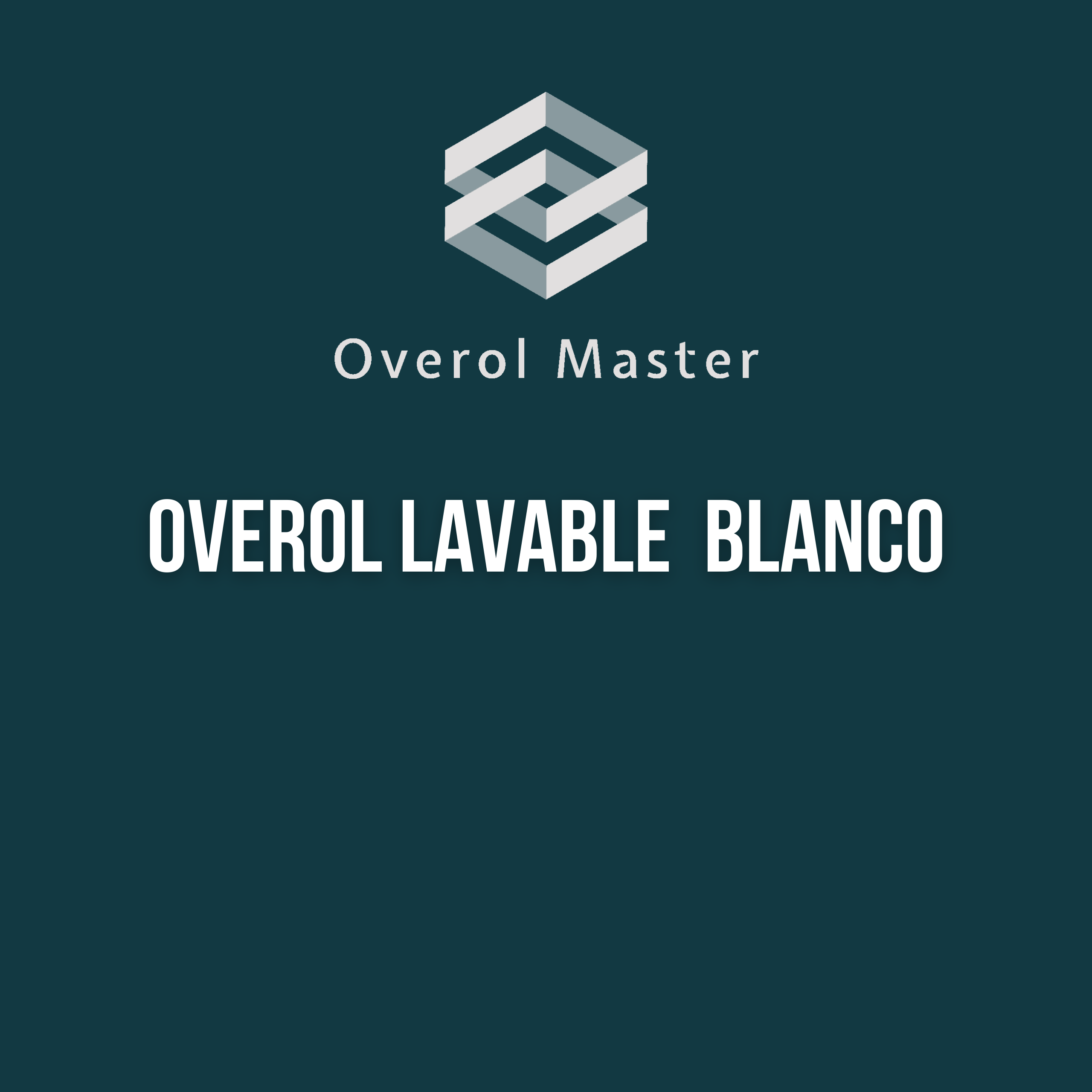 Overol Master Lavable Blanco