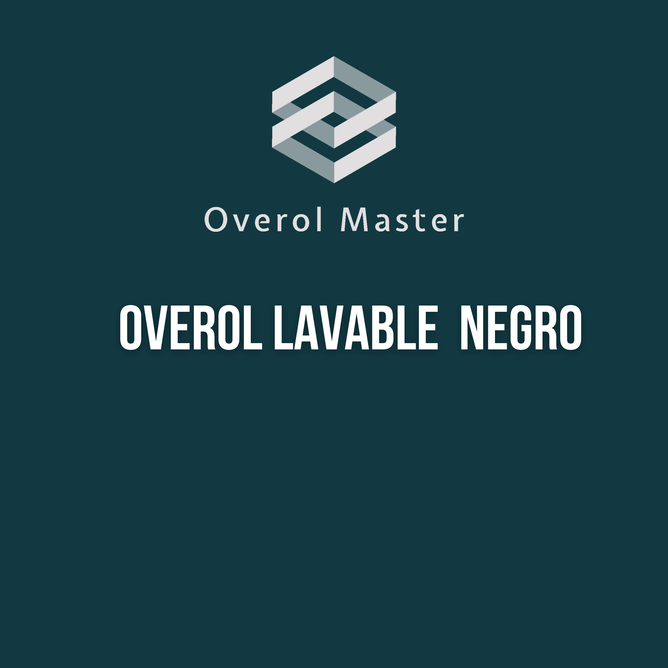 Overol Master Lavable Negro